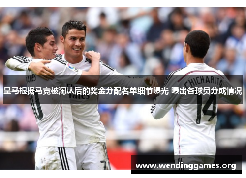 皇马根据马竞被淘汰后的奖金分配名单细节曝光 曝出各球员分成情况 皇马根据马竞被淘汰后的奖金分配名单细节曝光 曝出各球员分成情况