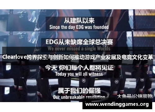 Clearlove跨界探索与创新如何推动游戏产业发展及电竞文化变革 Clearlove跨界探索与创新如何推动游戏产业发展及电竞文化变革