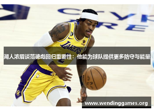 湖人浓眉谈范德彪回归重要性:他能为球队提供更多防守与能量 湖人浓眉谈范德彪回归重要性:他能为球队提供更多防守与能量
