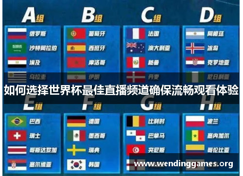 如何选择世界杯最佳直播频道确保流畅观看体验